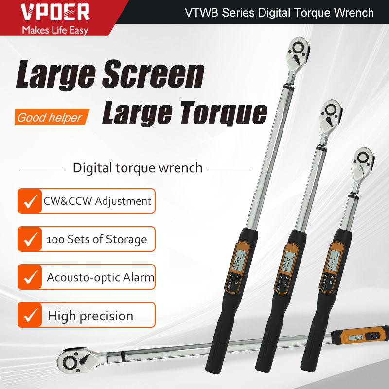Digital Torque Wrench 1/2 Inch 200Nm - 3/8 135Nm,1/2 inch 200Nm 340Nm Digital