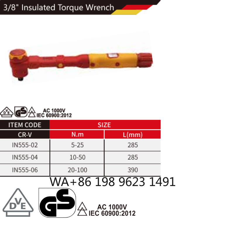 1000V Insulated Torque Wrench, - Insulated Torque Wrench 1000V Vde Electric review and price