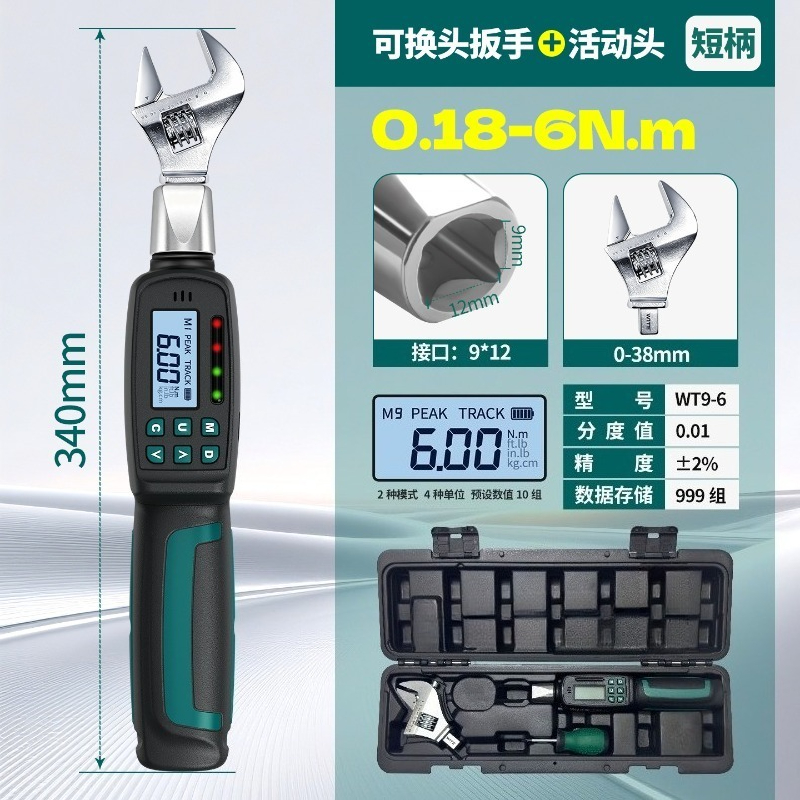 Digital Display Torque Wrench  - Interchangeable Head Torque Wrench Open review and price
