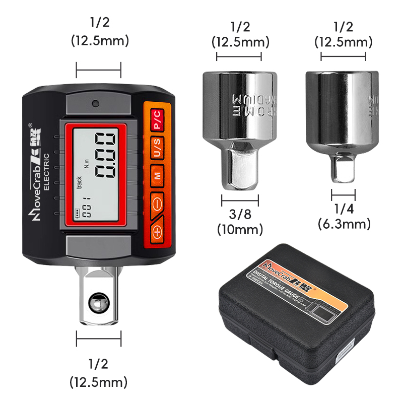 MoveCrab Digital Torque Adapte - Electronic Torque Adapter 3/8 1/2 Digital review and price