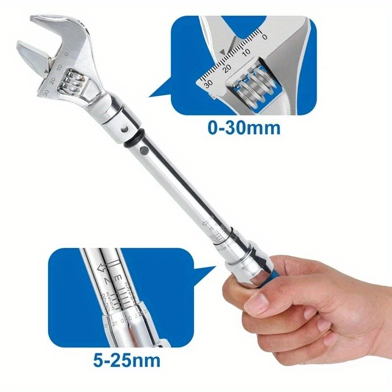 1Pc Adjustable Bike Torque Wre - Interchangeable Head Torque Wrench Open review and price